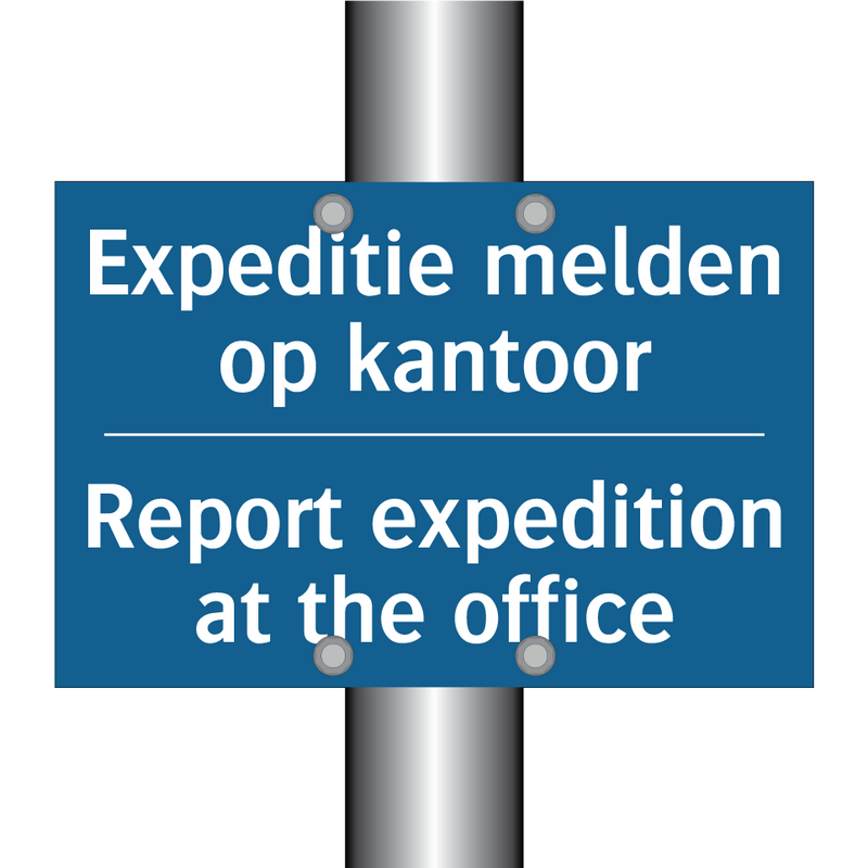 Expeditie melden op kantoor - Report expedition at the office /.../