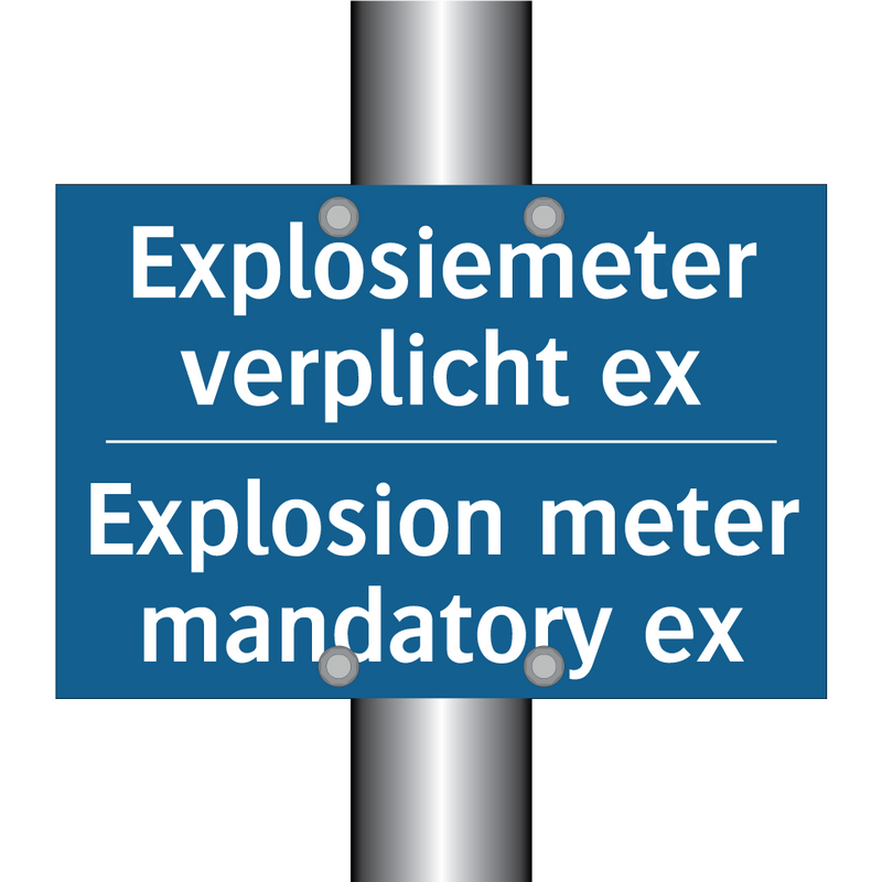 Explosiemeter verplicht ex - Explosion meter mandatory ex