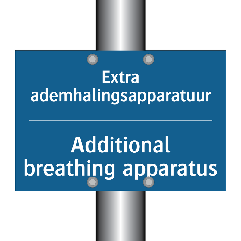 Extra ademhalingsapparatuur - Additional breathing apparatus