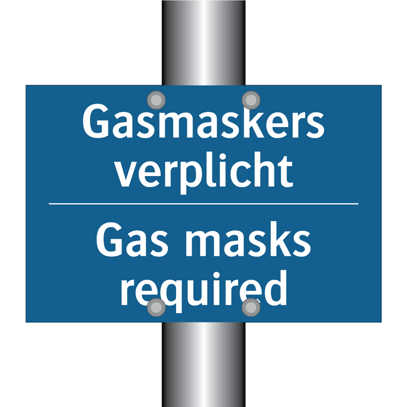 Gasmaskers verplicht - Gas masks required & Gasmaskers verplicht - Gas masks required