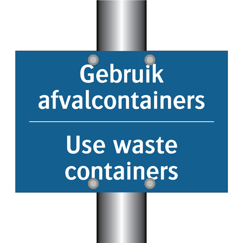 Gebruik afvalcontainers - Use waste containers & Gebruik afvalcontainers - Use waste containers