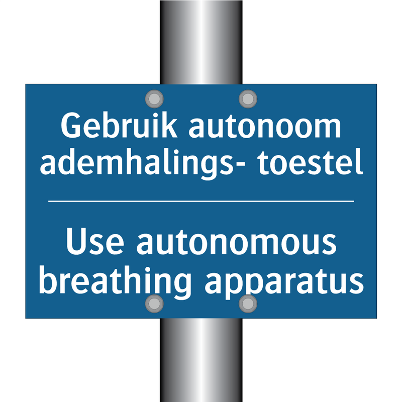 Gebruik autonoom ademhalings- /.../ - Use autonomous breathing apparatus /.../