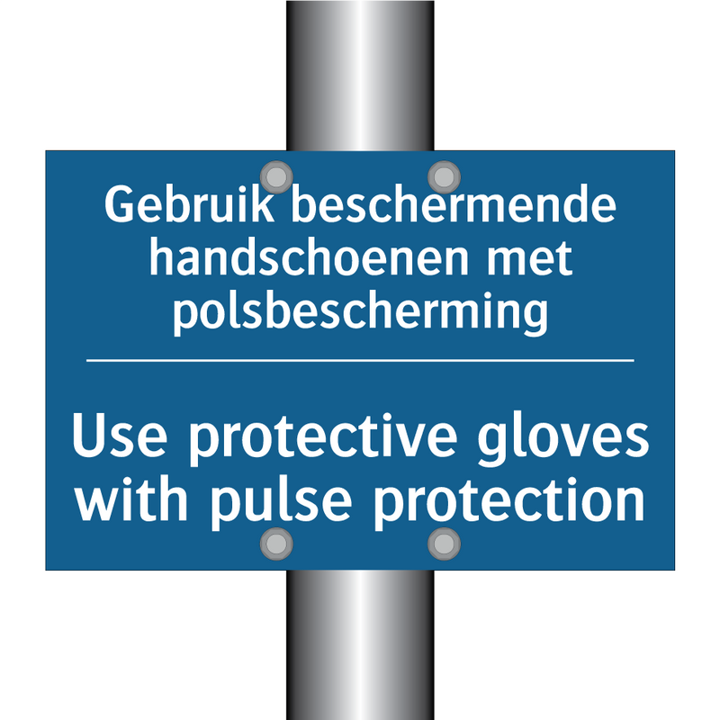 Gebruik beschermende handschoenen /.../ - Use protective gloves with pulse /.../