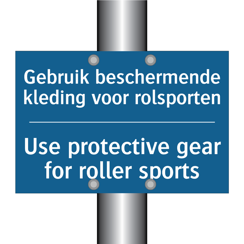 Gebruik beschermende kleding voor /.../ - Use protective gear for roller /.../