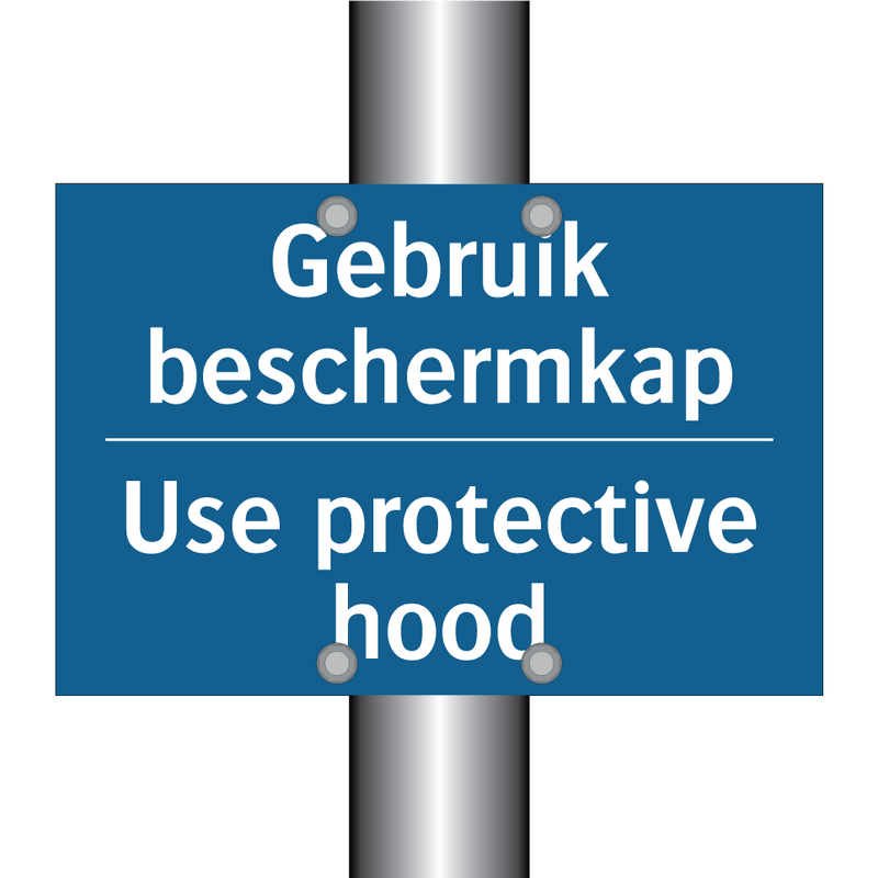 Gebruik beschermkap - Use protective hood & Gebruik beschermkap - Use protective hood