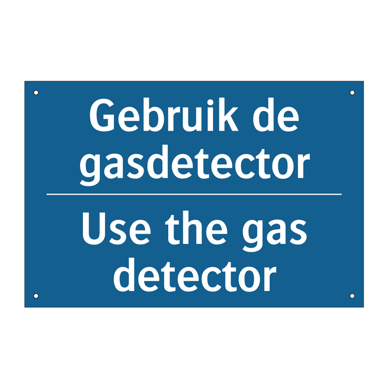 Gebruik de gasdetector - Use the gas detector & Gebruik de gasdetector - Use the gas detector