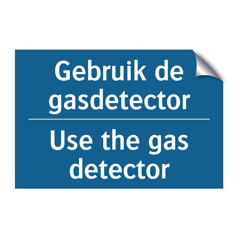 Gebruik de gasdetector - Use the gas detector & Gebruik de gasdetector - Use the gas detector