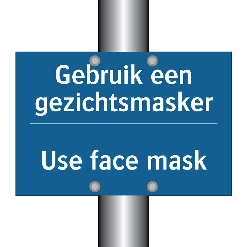 Gebruik een gezichtsmasker - Use face mask & Gebruik een gezichtsmasker - Use face mask