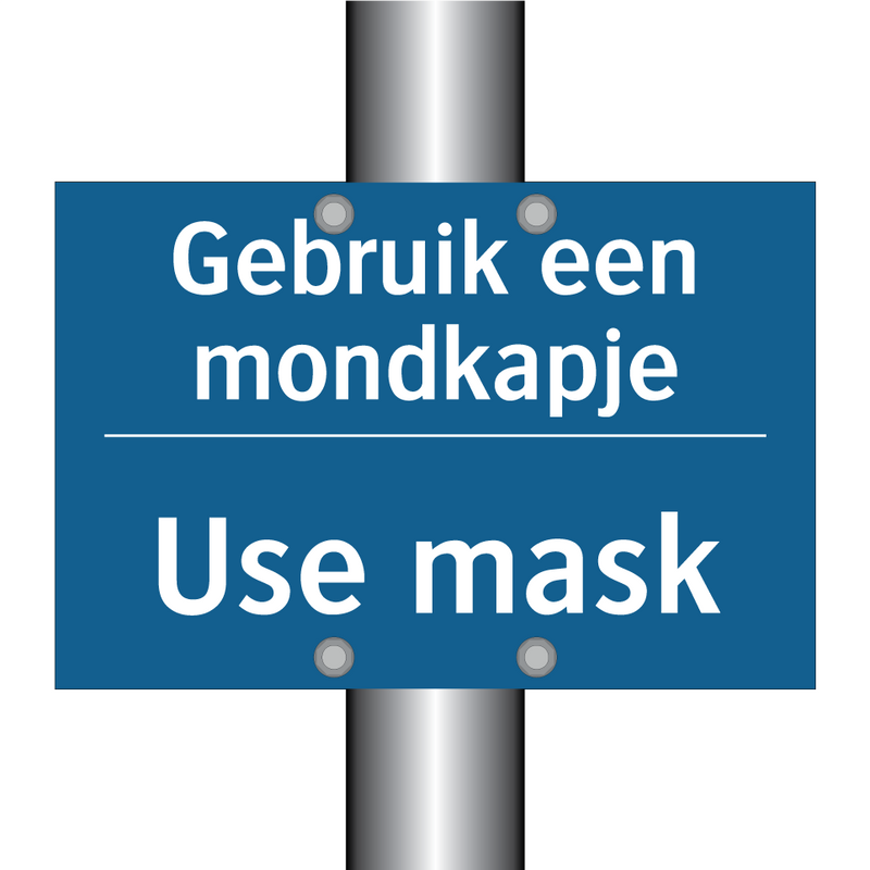 Gebruik een mondkapje - Use mask & Gebruik een mondkapje - Use mask