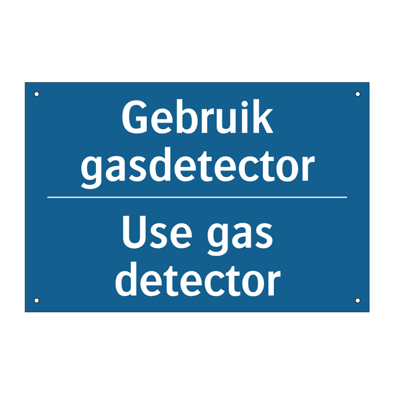 Gebruik gasdetector - Use gas detector & Gebruik gasdetector - Use gas detector