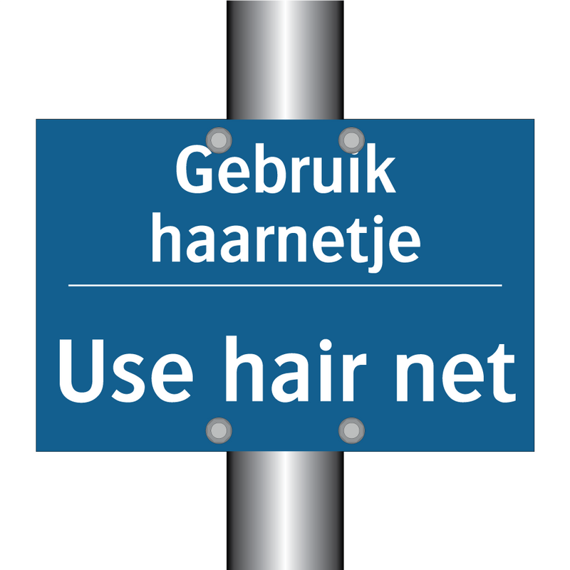 Gebruik haarnetje - Use hair net & Gebruik haarnetje - Use hair net