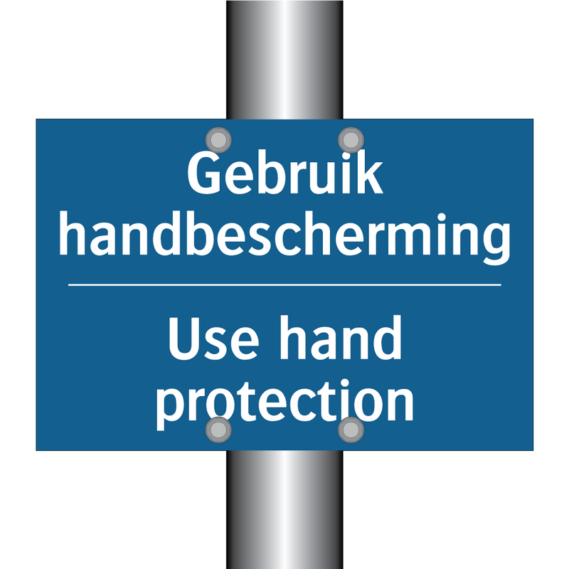 Gebruik handbescherming - Use hand protection & Gebruik handbescherming - Use hand protection