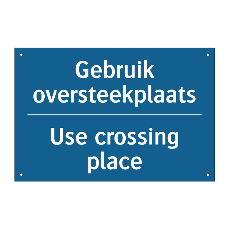 Gebruik oversteekplaats - Use crossing place & Gebruik oversteekplaats - Use crossing place