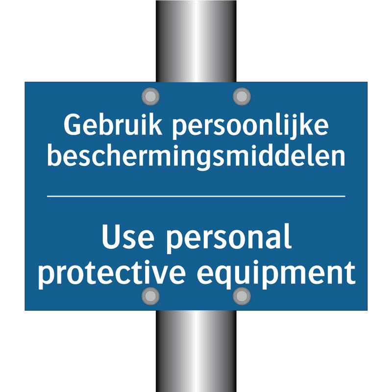 Gebruik persoonlijke beschermingsmiddelen /.../ - Use personal protective equipment /.../