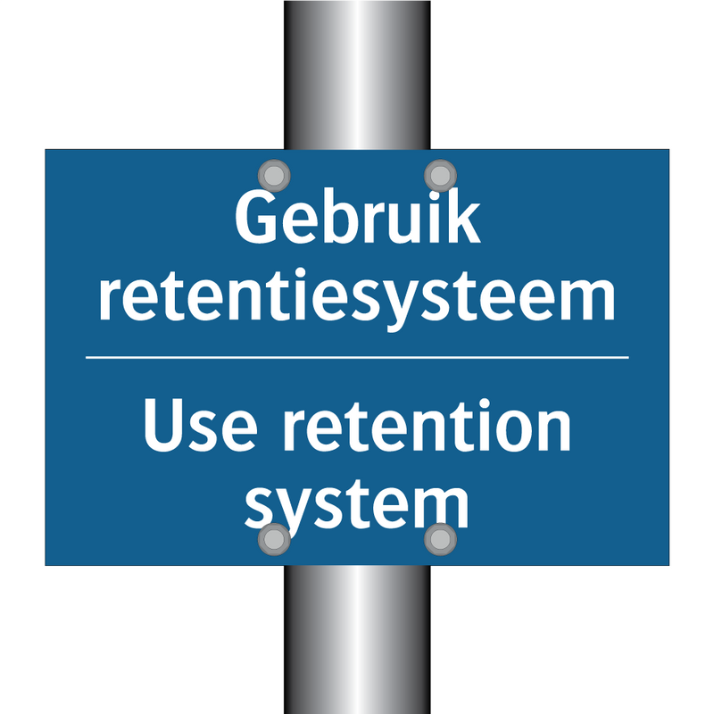 Gebruik retentiesysteem - Use retention system & Gebruik retentiesysteem - Use retention system