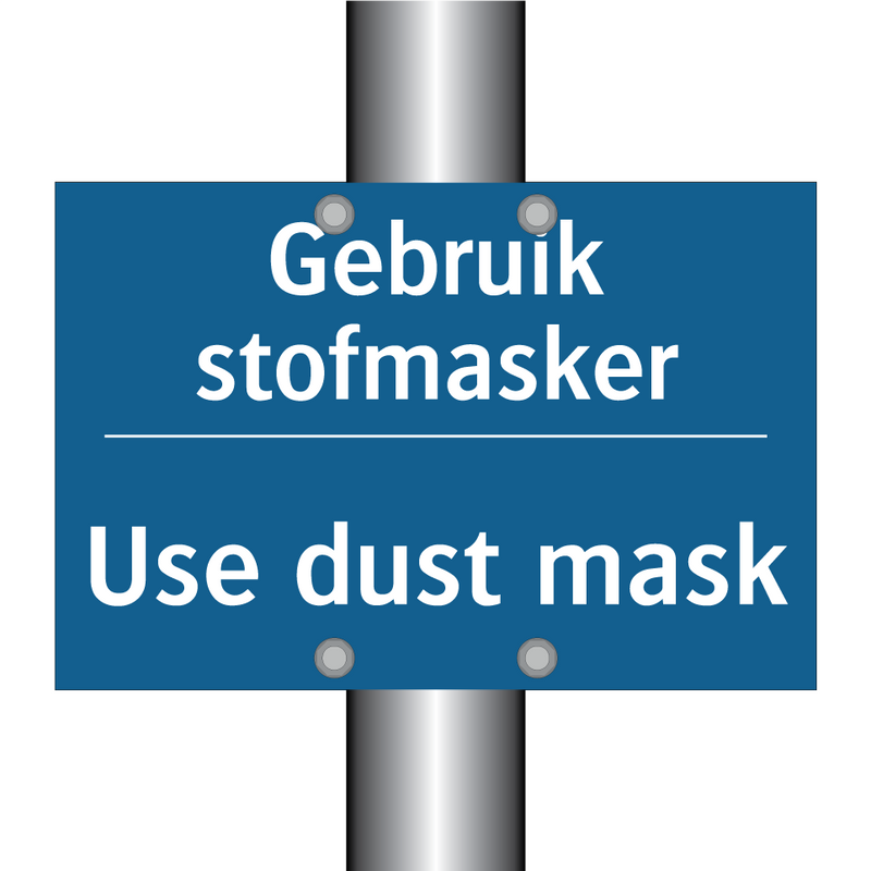 Gebruik stofmasker - Use dust mask & Gebruik stofmasker - Use dust mask