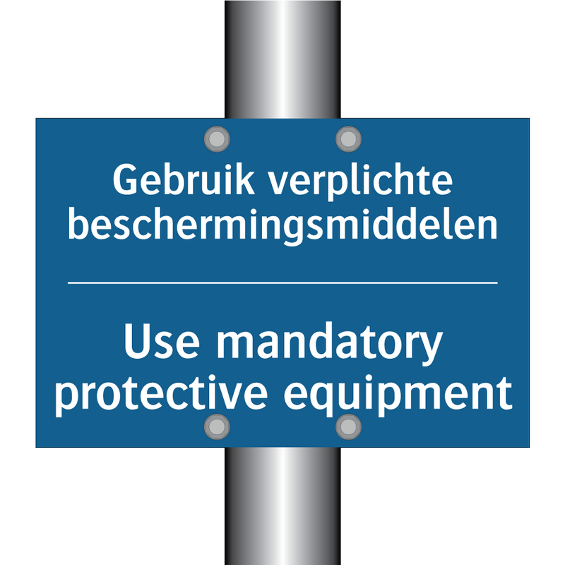 Gebruik verplichte beschermingsmiddelen /.../ - Use mandatory protective equipment /.../