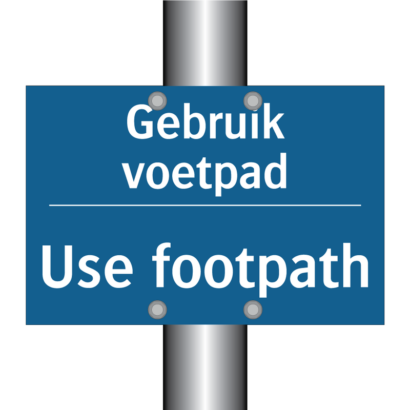 Gebruik voetpad - Use footpath & Gebruik voetpad - Use footpath & Gebruik voetpad - Use footpath