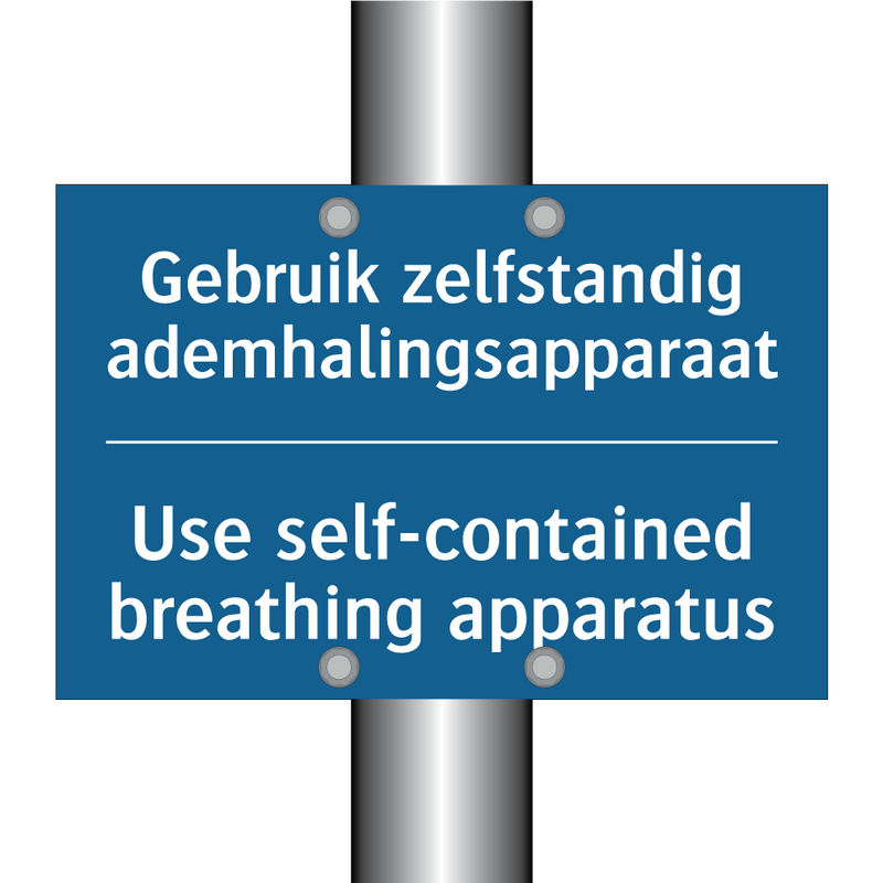 Gebruik zelfstandig ademhalingsapparaat /.../ - Use self-contained breathing apparatus /.../