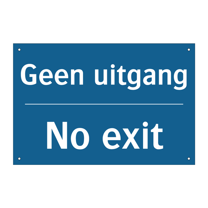 Geen uitgang - No exit & Geen uitgang - No exit & Geen uitgang - No exit & Geen uitgang - No exit