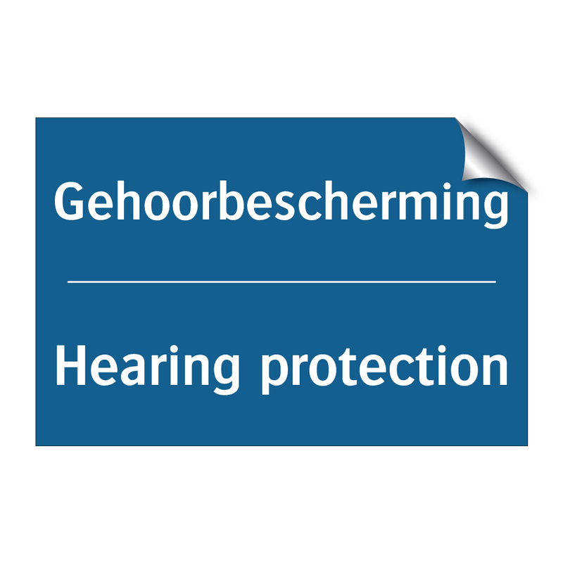 Gehoorbescherming - Hearing protection & Gehoorbescherming - Hearing protection