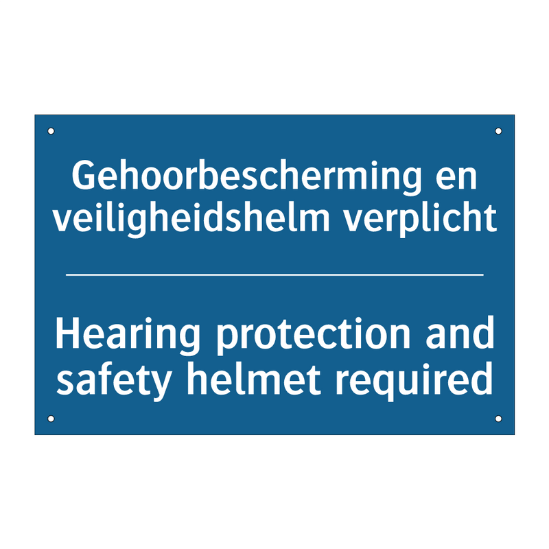 Gehoorbescherming en veiligheidshelm /.../ - Hearing protection and safety /.../