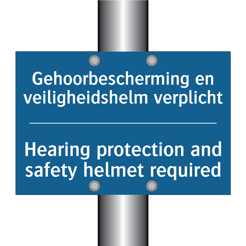 Gehoorbescherming en veiligheidshelm /.../ - Hearing protection and safety /.../