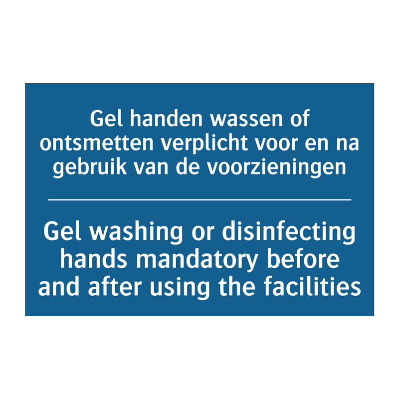 Gel handen wassen of ontsmetten /.../ - Gel washing or disinfecting hands /.../