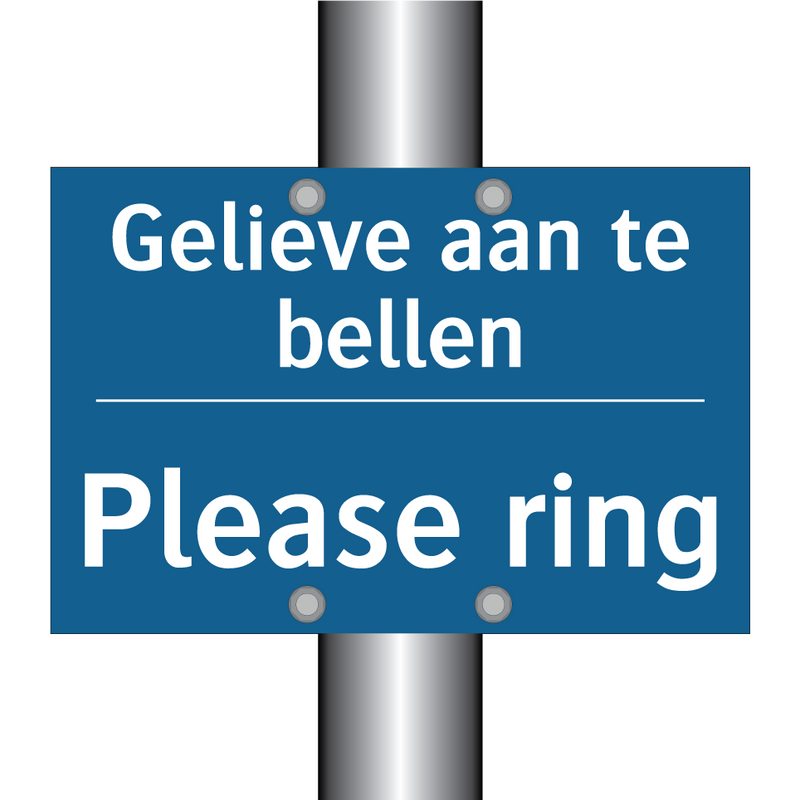 Gelieve aan te bellen - Please ring & Gelieve aan te bellen - Please ring