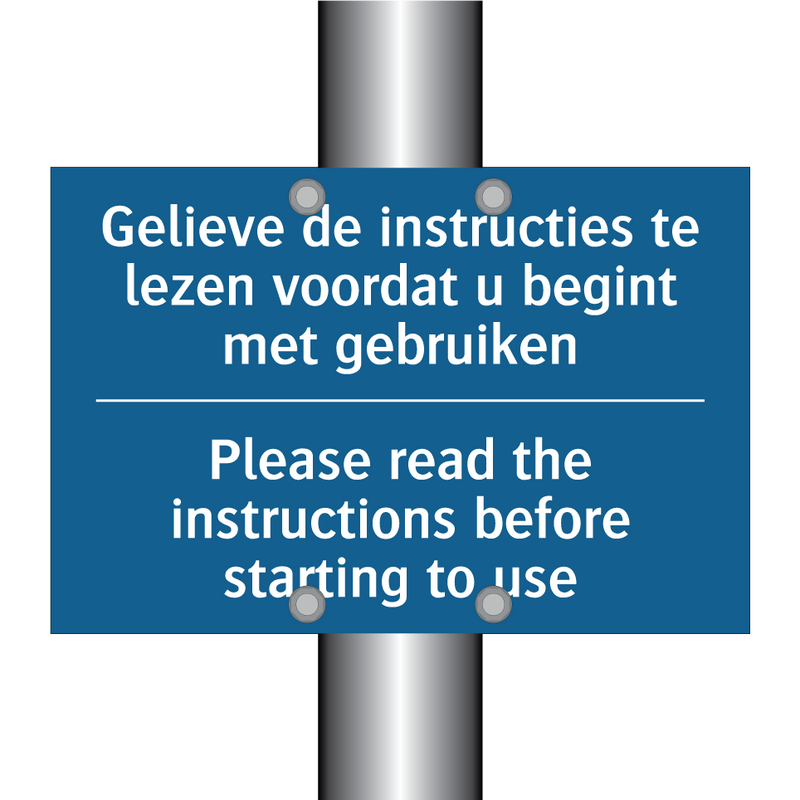 Gelieve de instructies te lezen /.../ - Please read the instructions before /.../