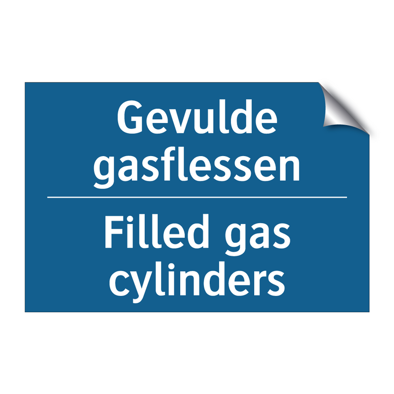 Gevulde gasflessen - Filled gas cylinders & Gevulde gasflessen - Filled gas cylinders