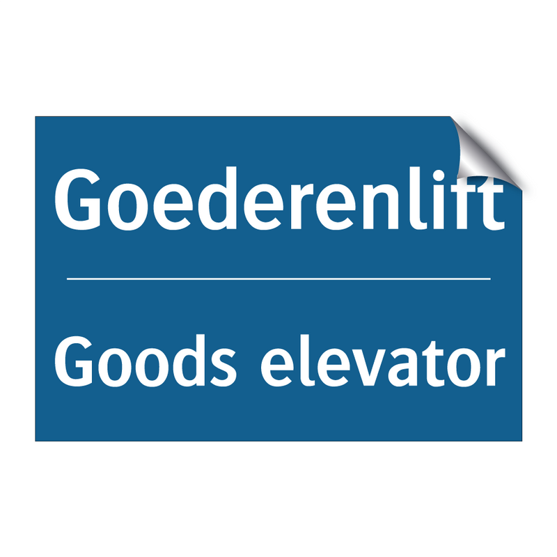 Goederenlift - Goods elevator & Goederenlift - Goods elevator & Goederenlift - Goods elevator