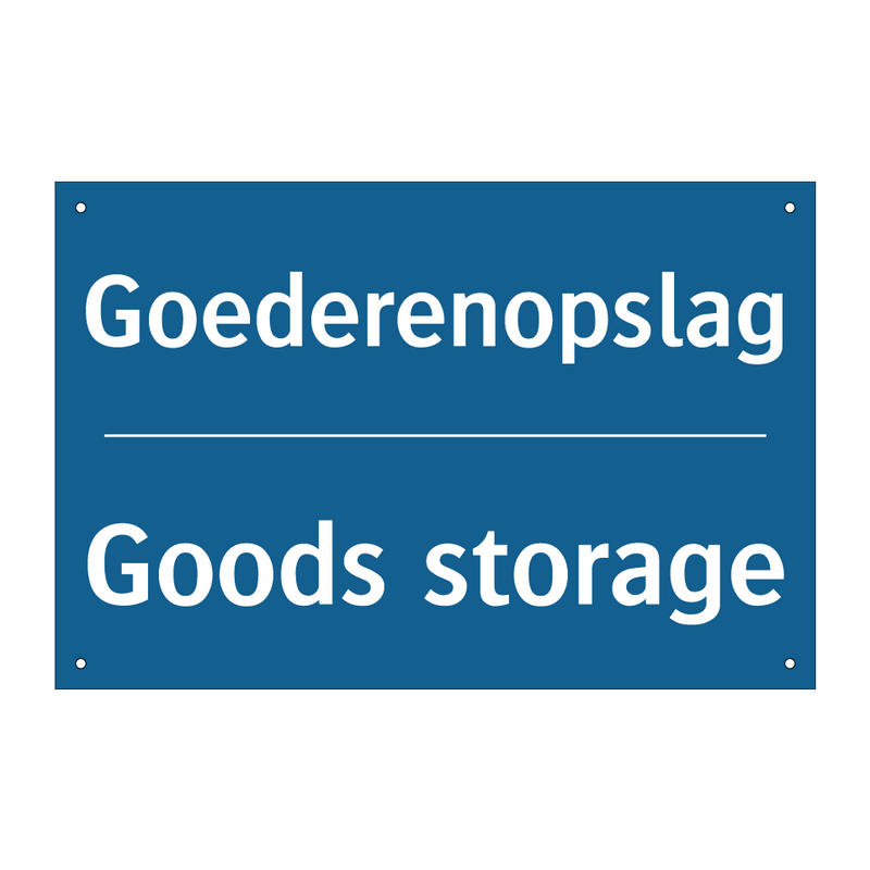 Goederenopslag - Goods storage & Goederenopslag - Goods storage & Goederenopslag - Goods storage