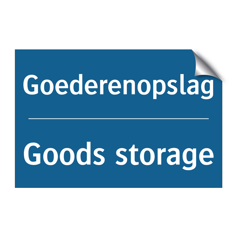 Goederenopslag - Goods storage & Goederenopslag - Goods storage & Goederenopslag - Goods storage