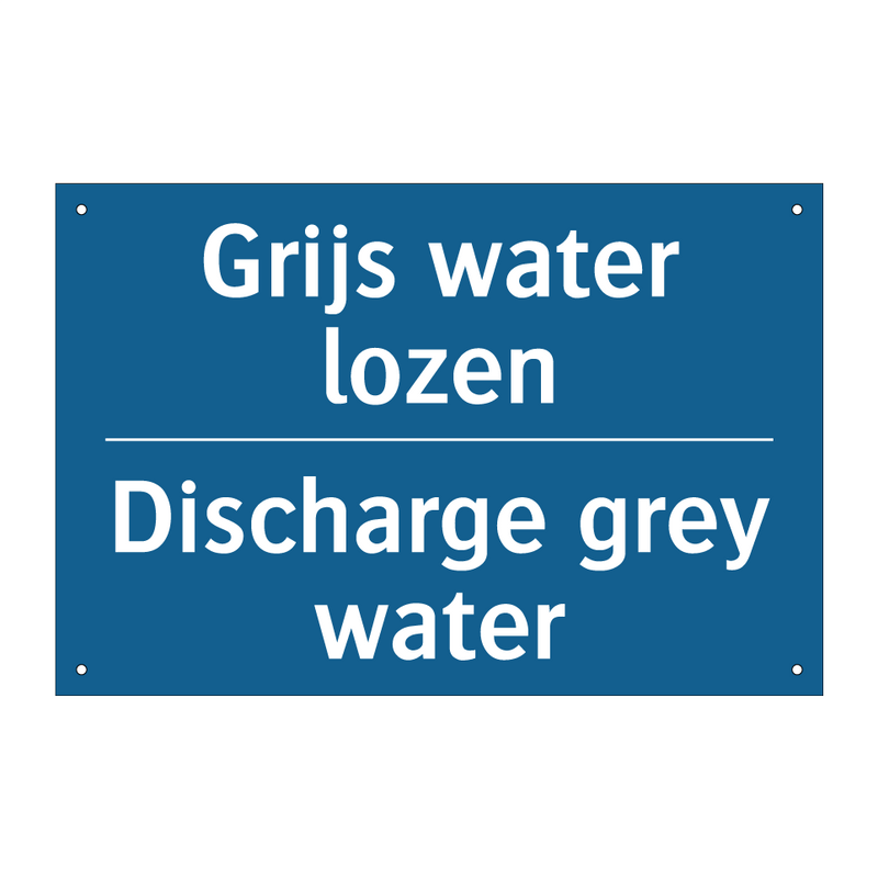 Grijs water lozen - Discharge grey water & Grijs water lozen - Discharge grey water