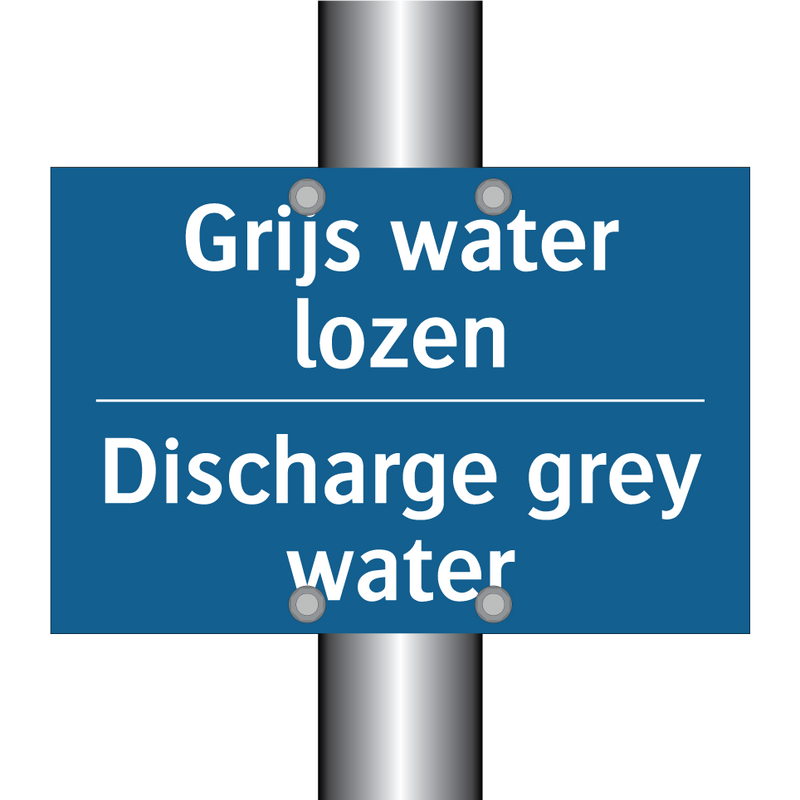 Grijs water lozen - Discharge grey water & Grijs water lozen - Discharge grey water