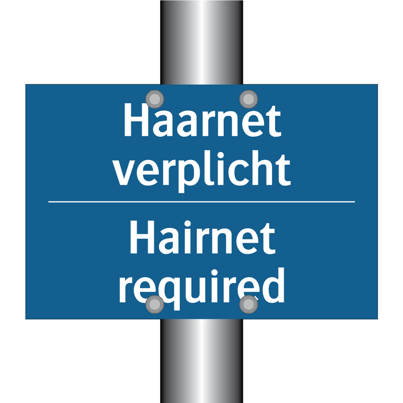 Haarnet verplicht - Hairnet required & Haarnet verplicht - Hairnet required