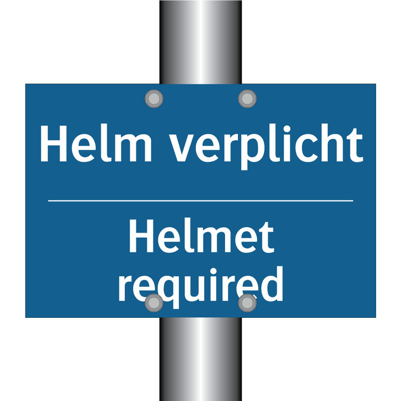 Helm verplicht - Helmet required & Helm verplicht - Helmet required