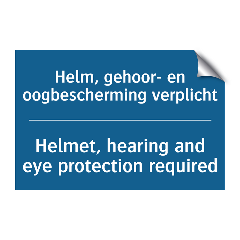 Helm, gehoor- en oogbescherming /.../ - Helmet, hearing and eye protection /.../