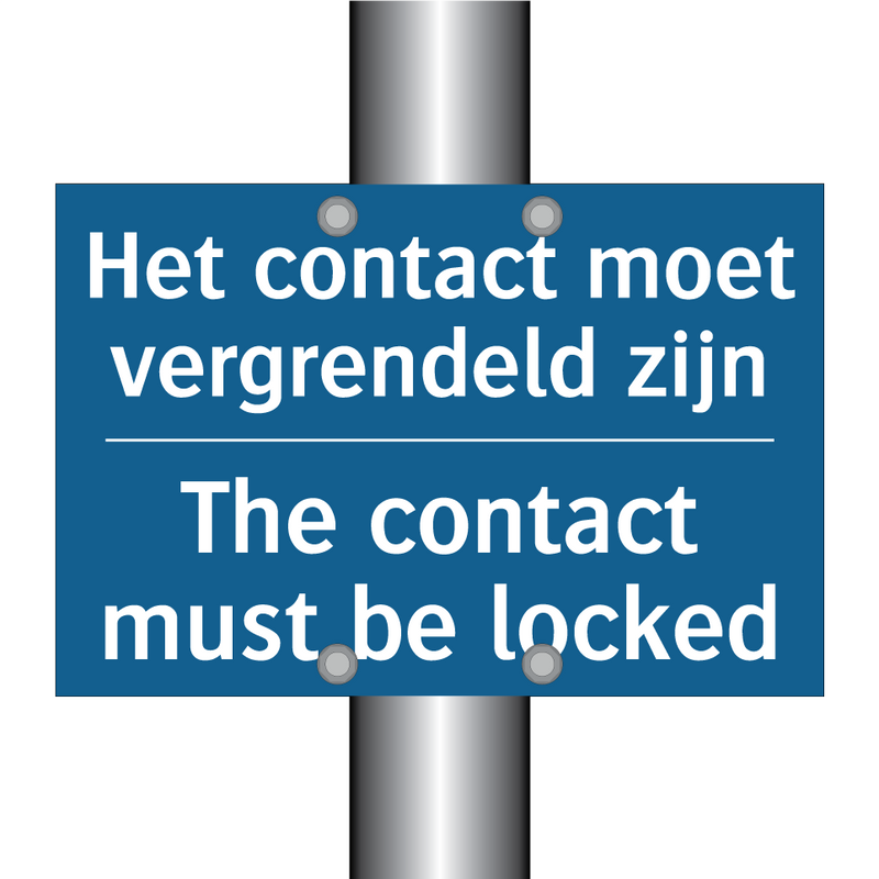 Het contact moet vergrendeld zijn /.../ - The contact must be locked