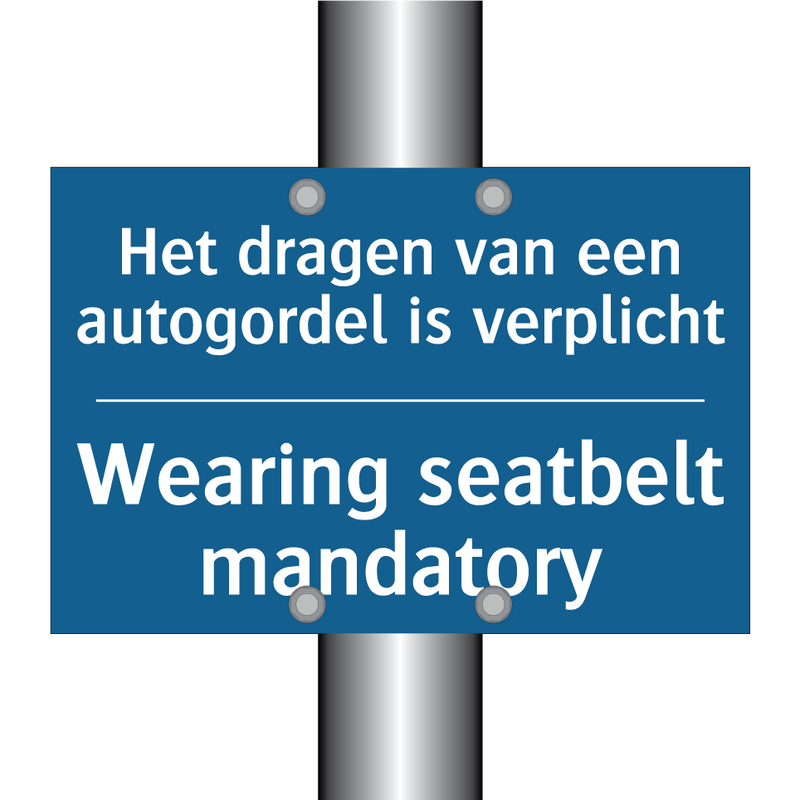 Het dragen van een autogordel /.../ - Wearing seatbelt mandatory