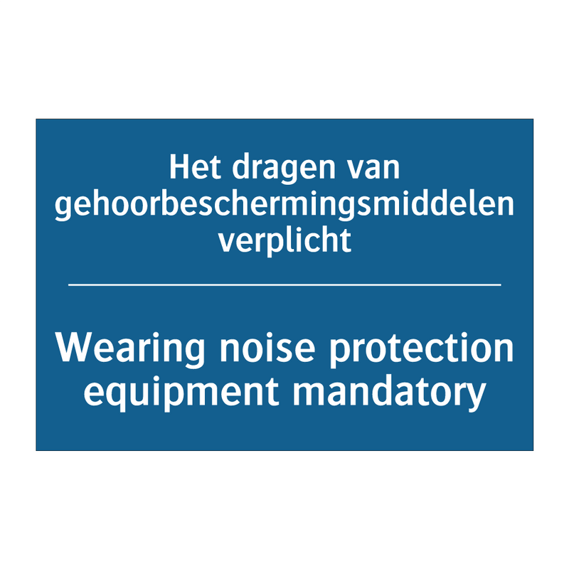 Het dragen van gehoorbeschermingsmiddelen /.../ - Wearing noise protection equipment /.../