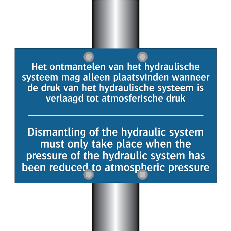 Het ontmantelen van het hydraulische /.../ - Dismantling of the hydraulic system /.../