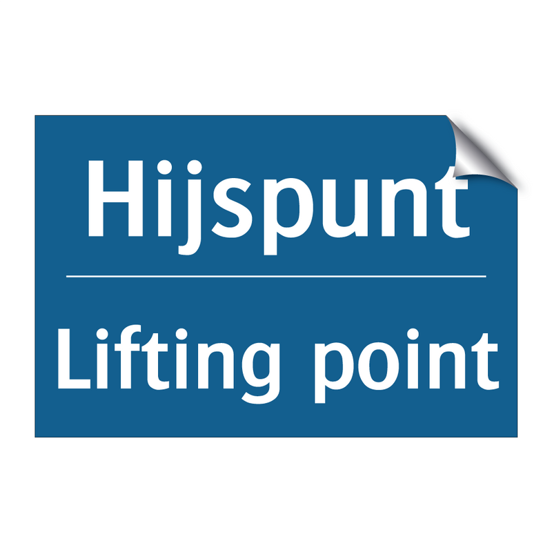 Hijspunt - Lifting point & Hijspunt - Lifting point & Hijspunt - Lifting point