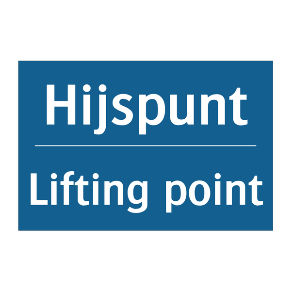 Hijspunt - Lifting point & Hijspunt - Lifting point & Hijspunt - Lifting point