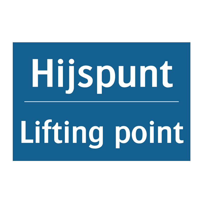 Hijspunt - Lifting point & Hijspunt - Lifting point & Hijspunt - Lifting point