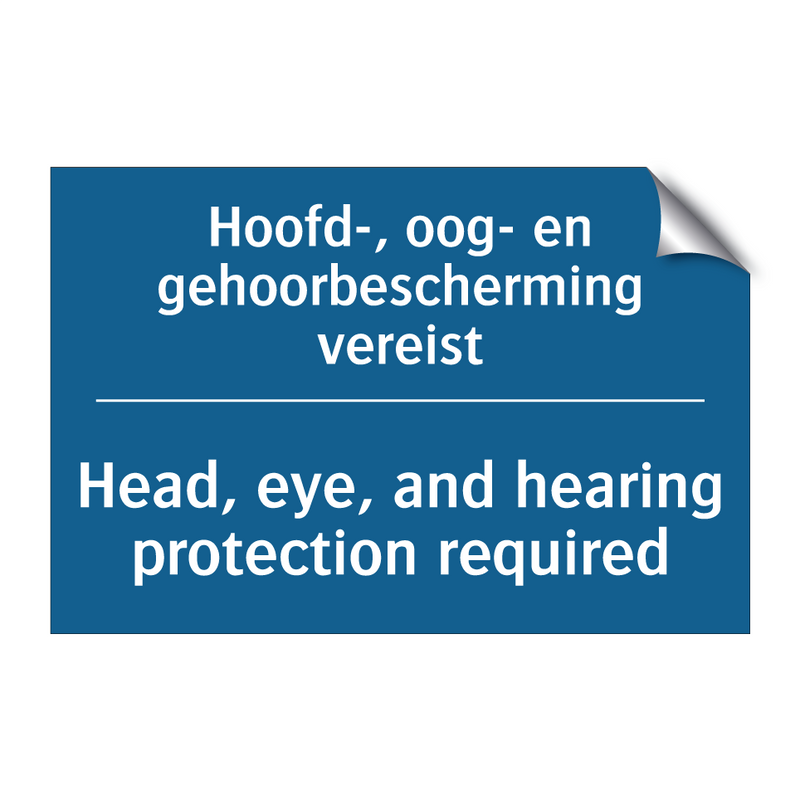 Hoofd-, oog- en gehoorbescherming /.../ - Head, eye, and hearing protection /.../