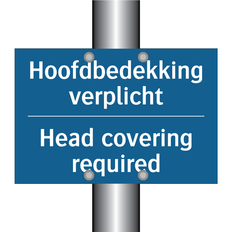 Hoofdbedekking verplicht - Head covering required