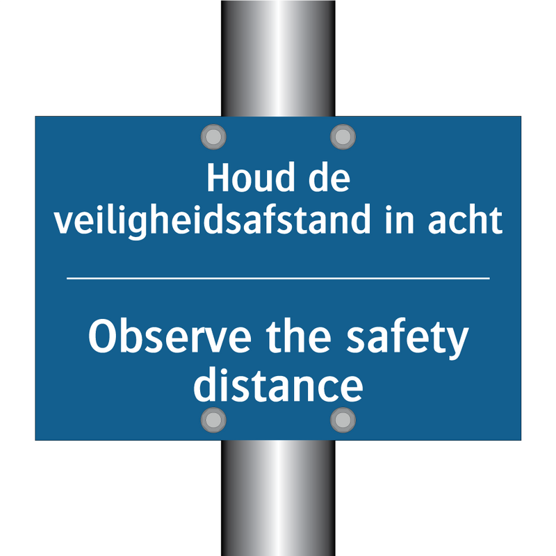 Houd de veiligheidsafstand in /.../ - Observe the safety distance