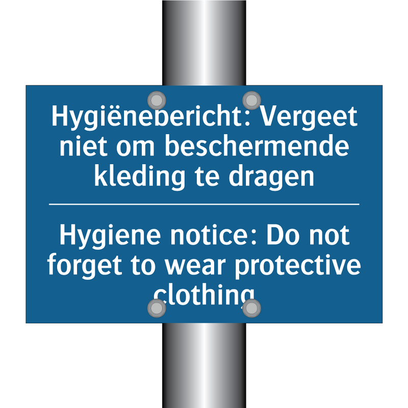 Hygiënebericht: Vergeet niet om /.../ - Hygiene notice: Do not forget /.../